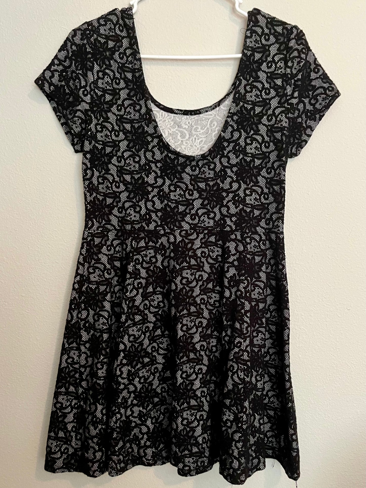 Wet Seal Lace Skater Dress- Size Large