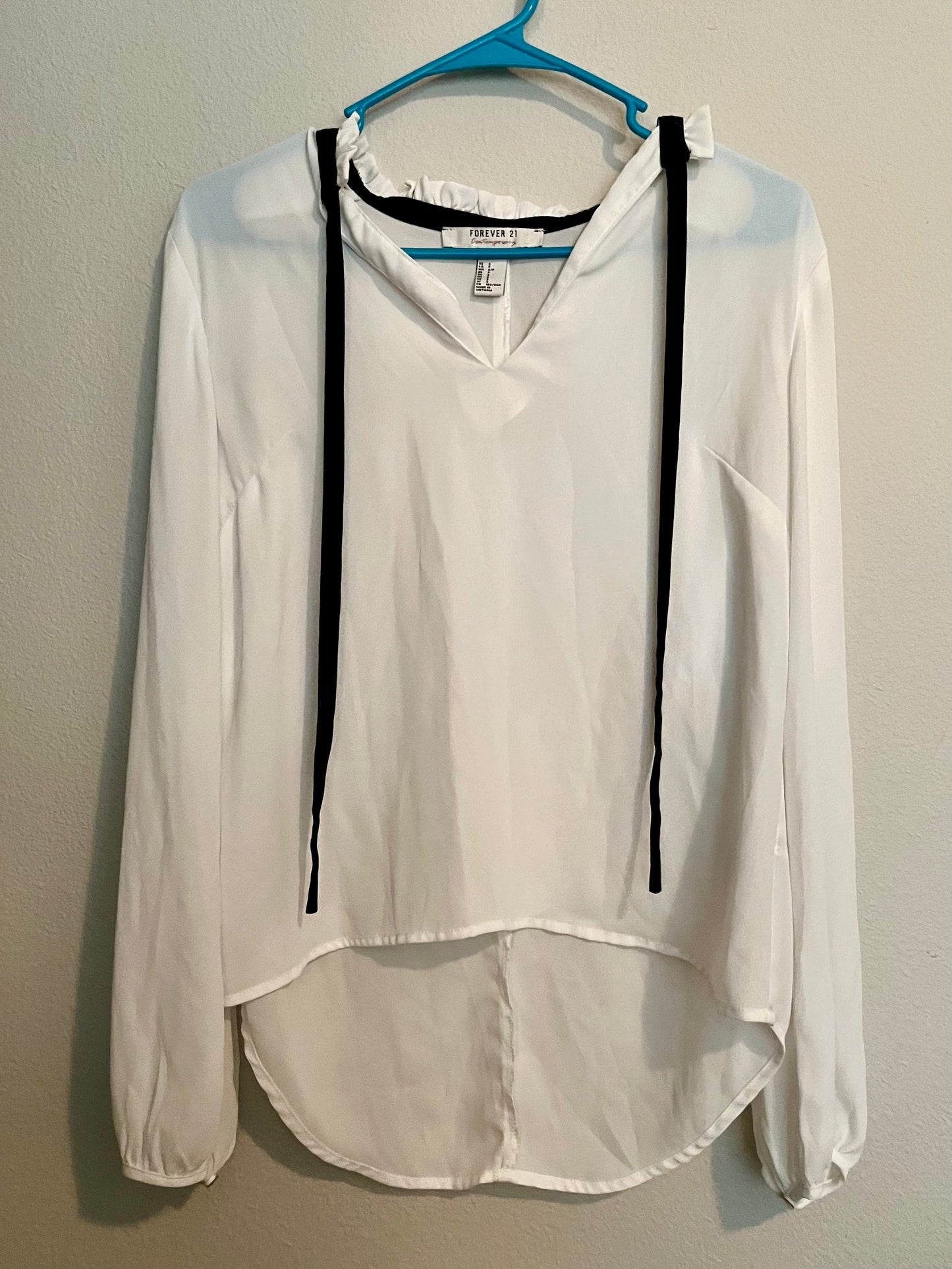 Forever21 Contemporary Sheer Top- Size Small