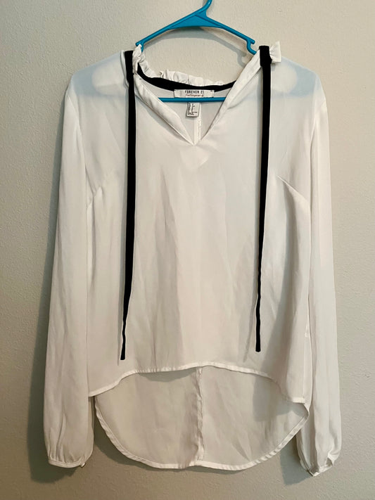 Forever21 Contemporary Sheer Top- Size Small
