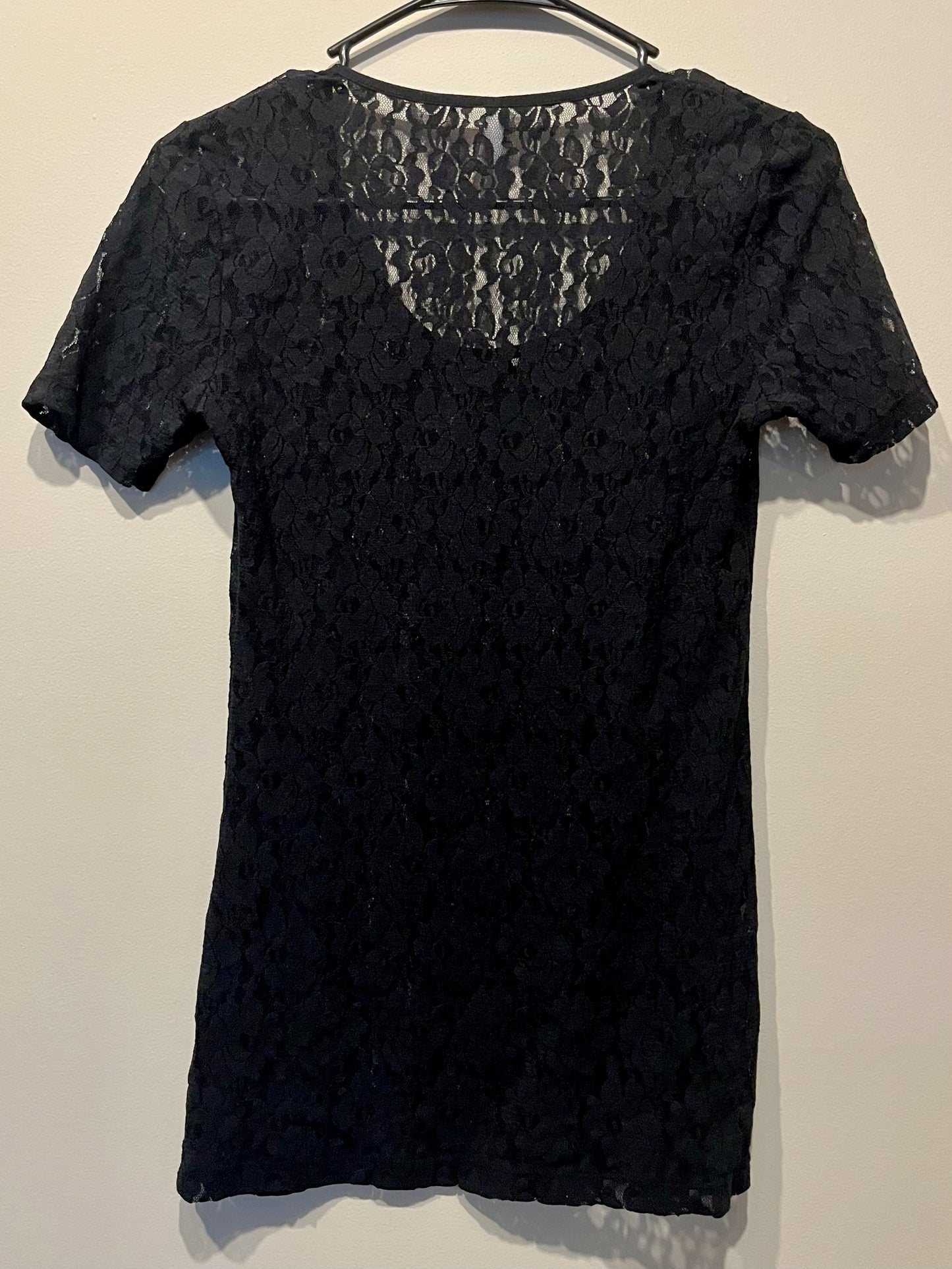 Xhilaration Black Lace Top- Size Small