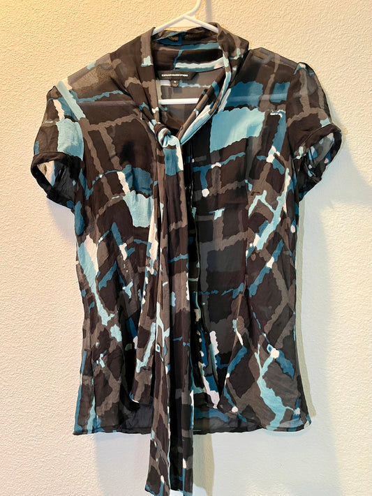 Express Design Studio Sheer Buttondown Top Size Medium - Tales from the Tangle