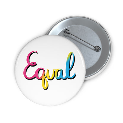 Pansexual Pride Equal Custom Pin Buttons - Tales from the Tangle