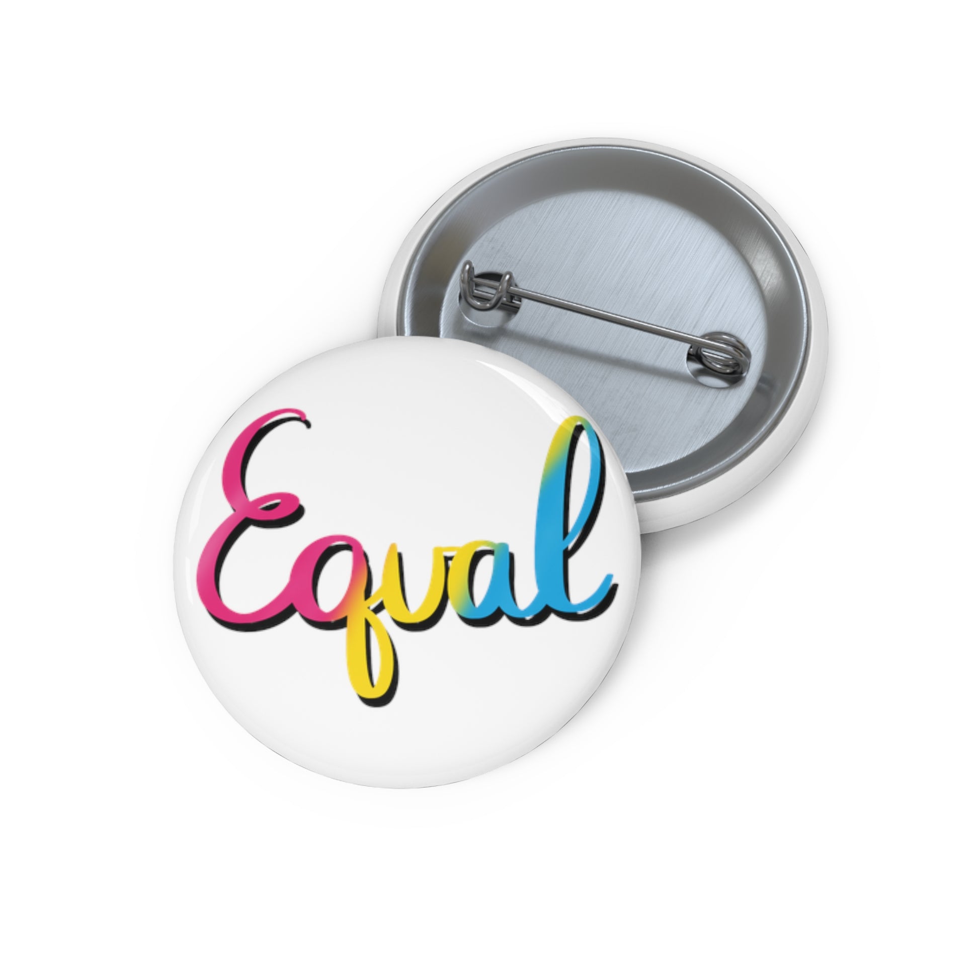 Pansexual Pride Equal Custom Pin Buttons - Tales from the Tangle