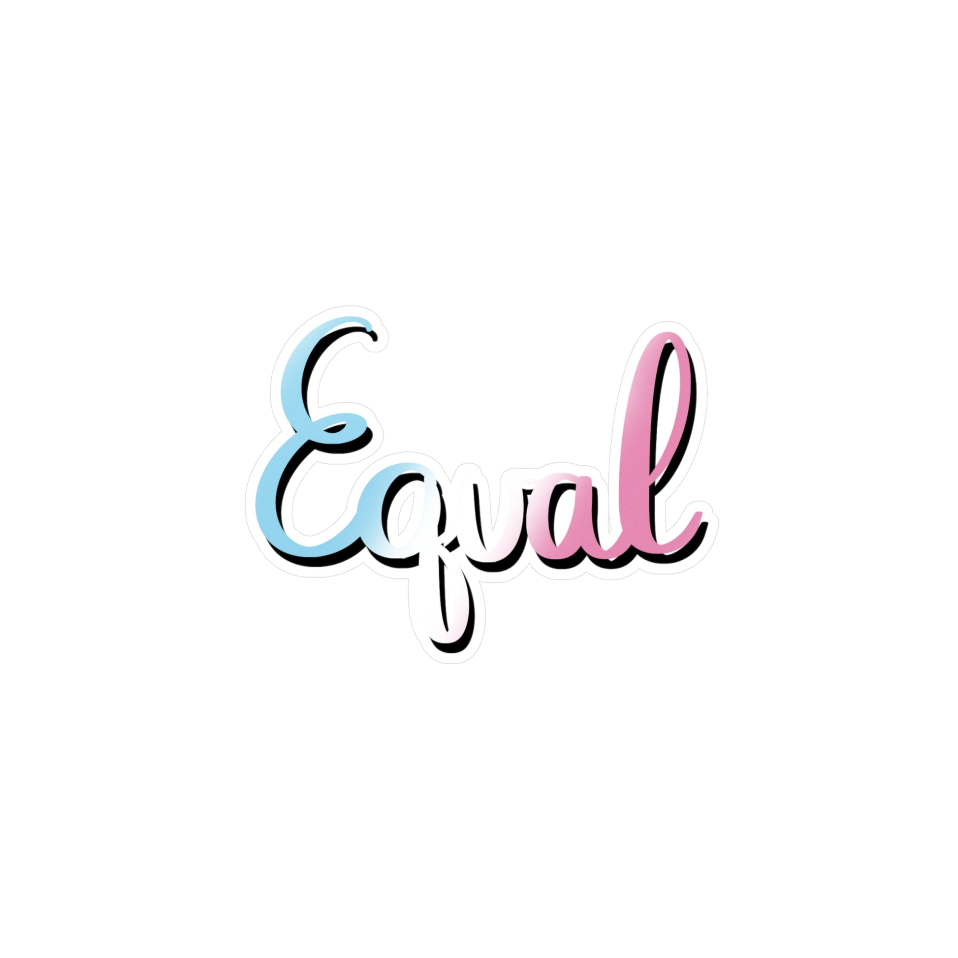 Trans Pride Equal Kiss-Cut Vinyl Decals - Tales from the Tangle