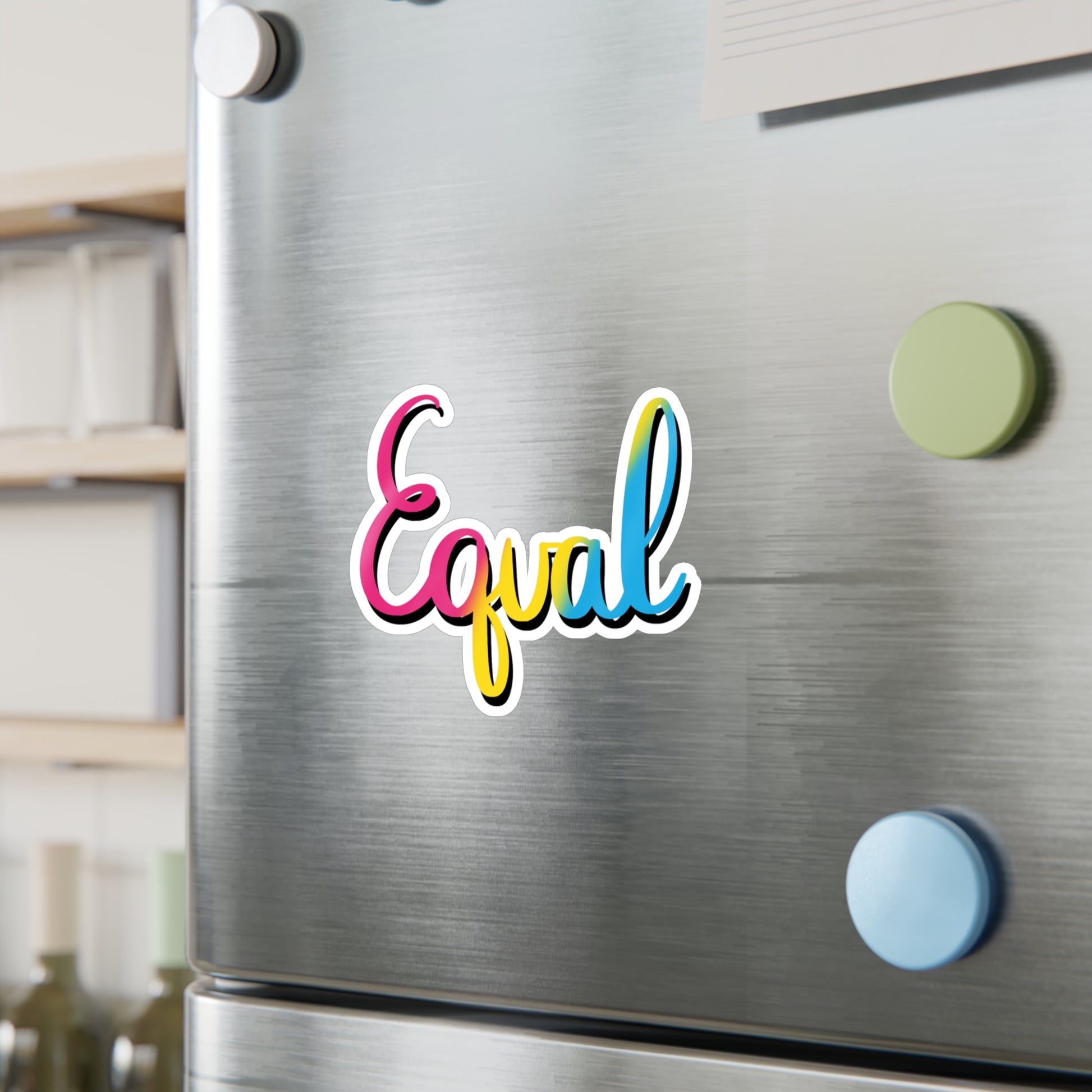 Pansexual Pride Equal Kiss-Cut Vinyl Decals - Tales from the Tangle