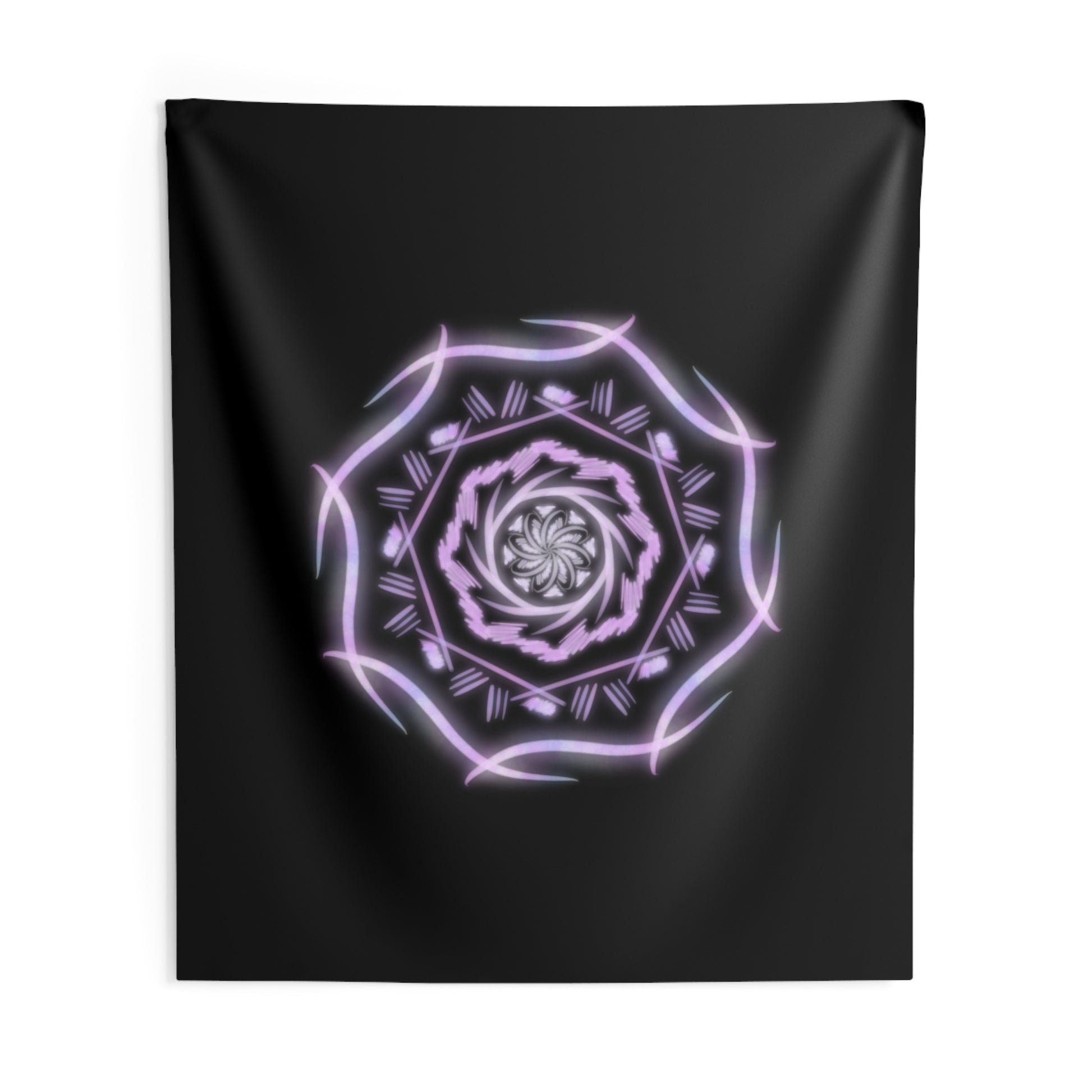 Pink Mandala Indoor Wall Tapestries - Tales from the Tangle