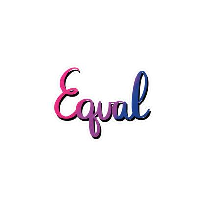 Bisexual Pride Equal Kiss-Cut Vinyl Decals - Tales from the Tangle