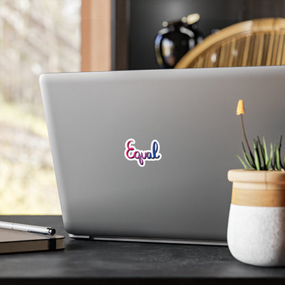 Bisexual Pride Equal Kiss-Cut Vinyl Decals - Tales from the Tangle