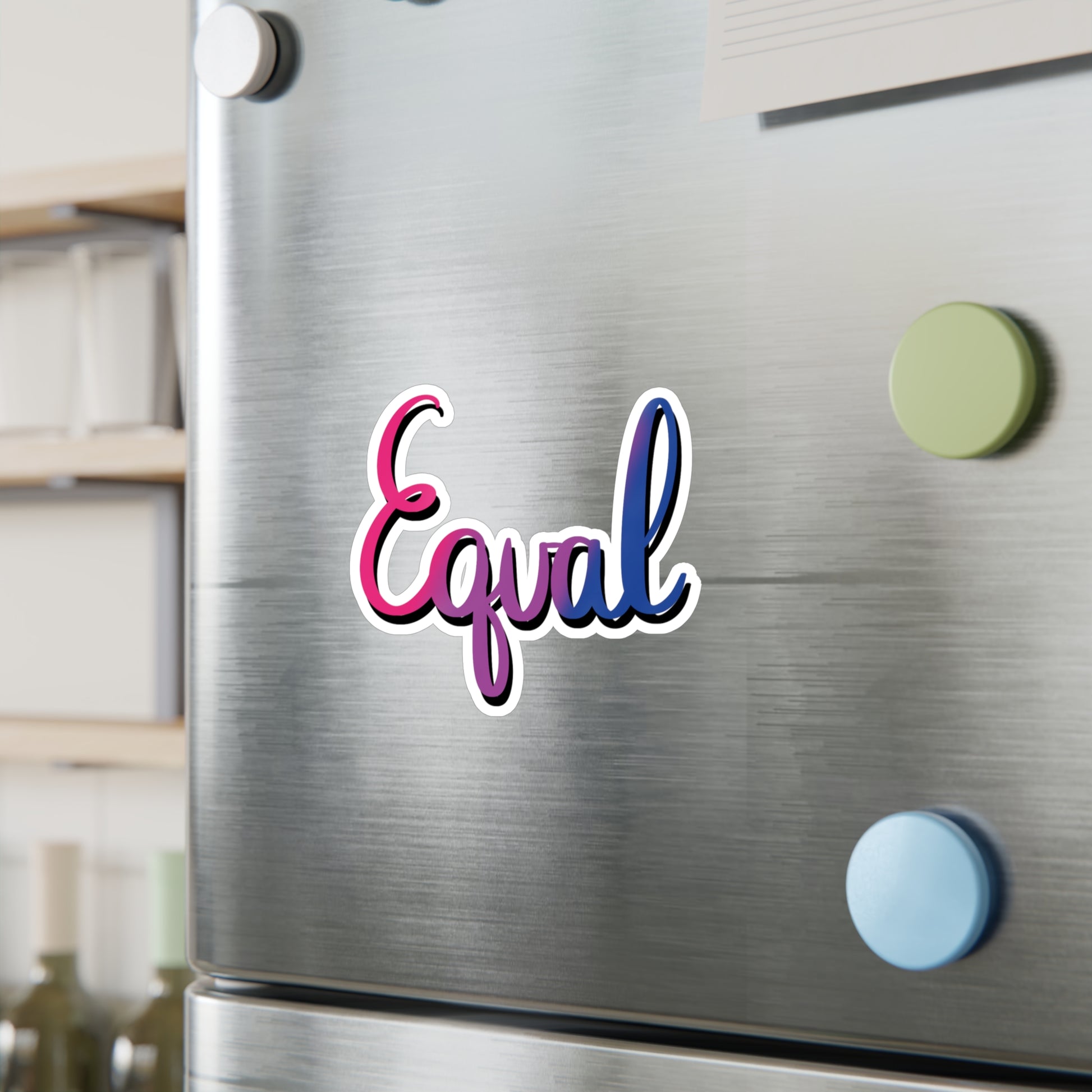 Bisexual Pride Equal Kiss-Cut Vinyl Decals - Tales from the Tangle