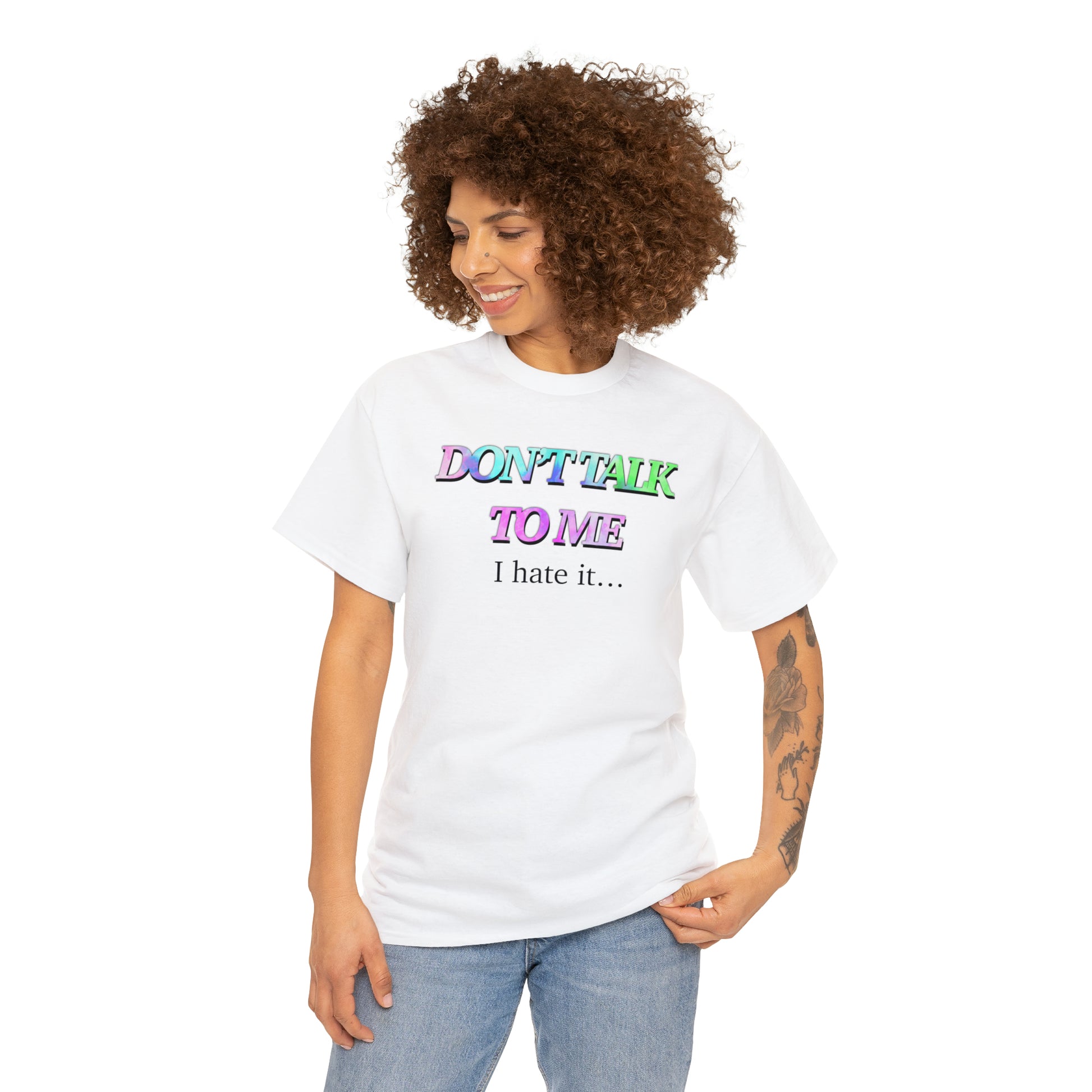 Don’t talk to me Unisex Heavy Cotton Tee - Tales from the Tangle