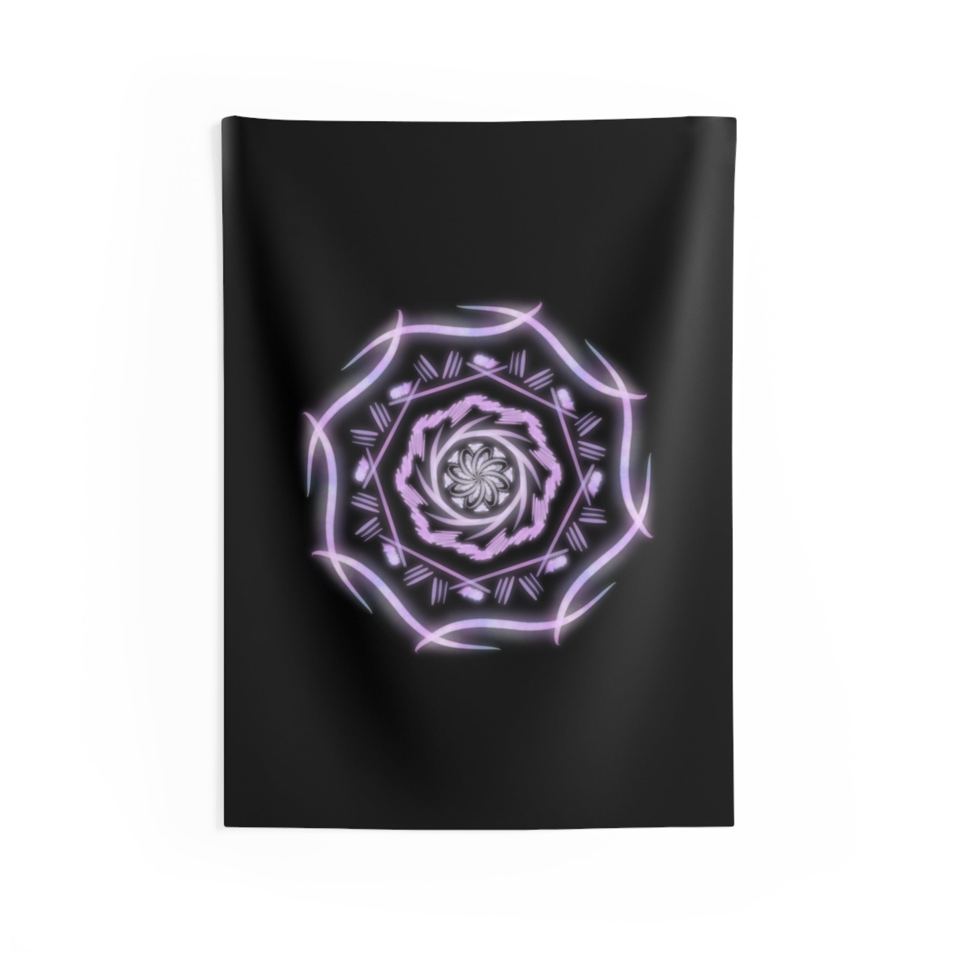 Pink Mandala Indoor Wall Tapestries - Tales from the Tangle