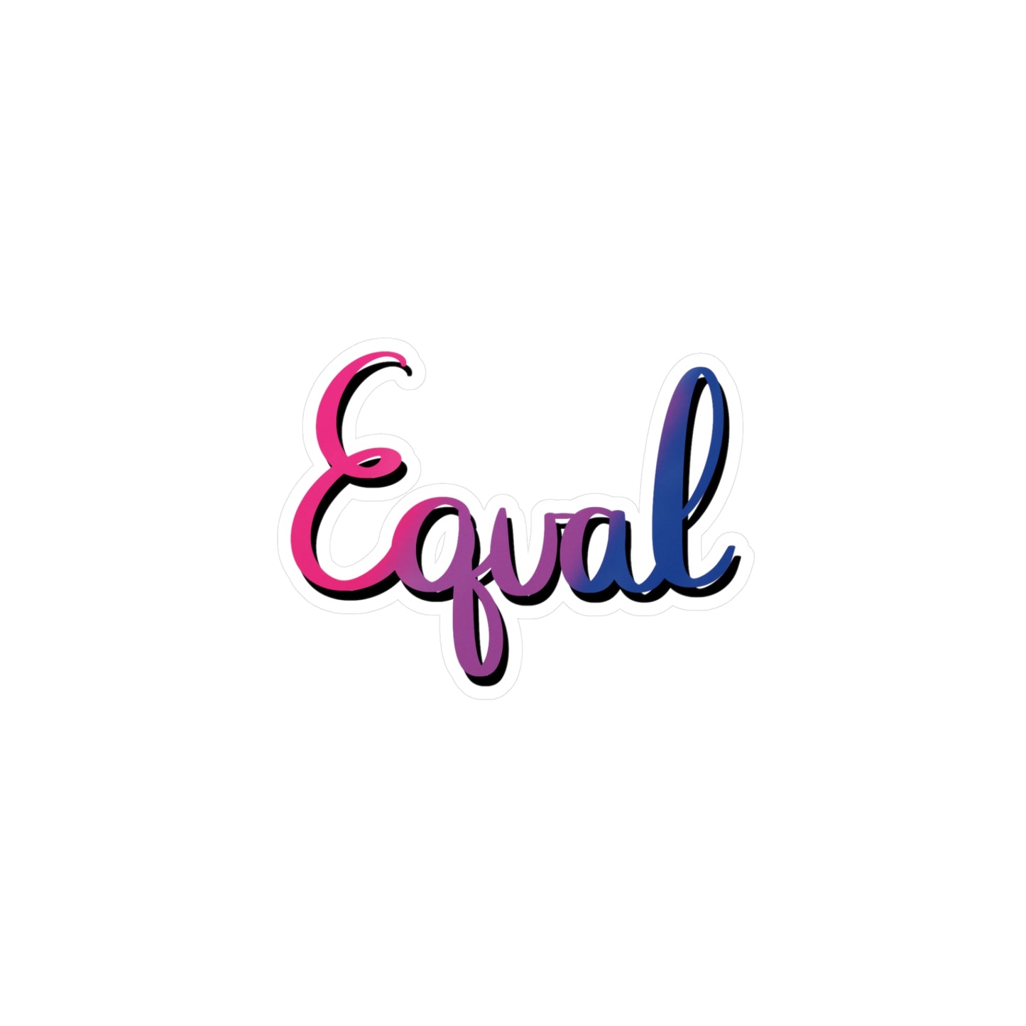 Bisexual Pride Equal Kiss-Cut Vinyl Decals - Tales from the Tangle