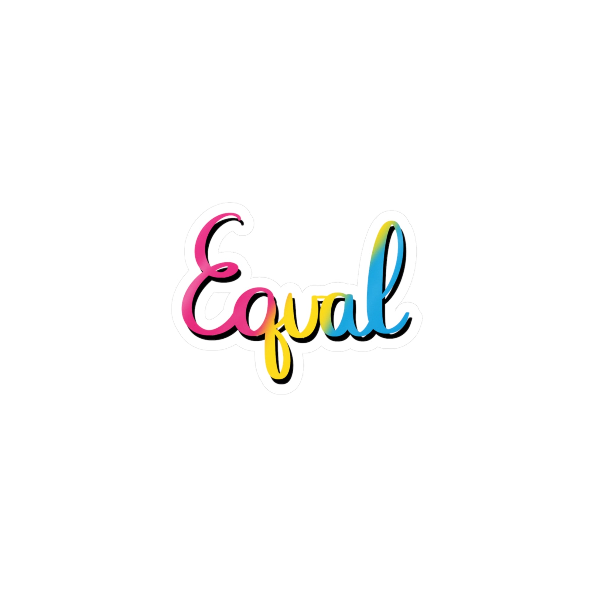 Pansexual Pride Equal Kiss-Cut Vinyl Decals - Tales from the Tangle