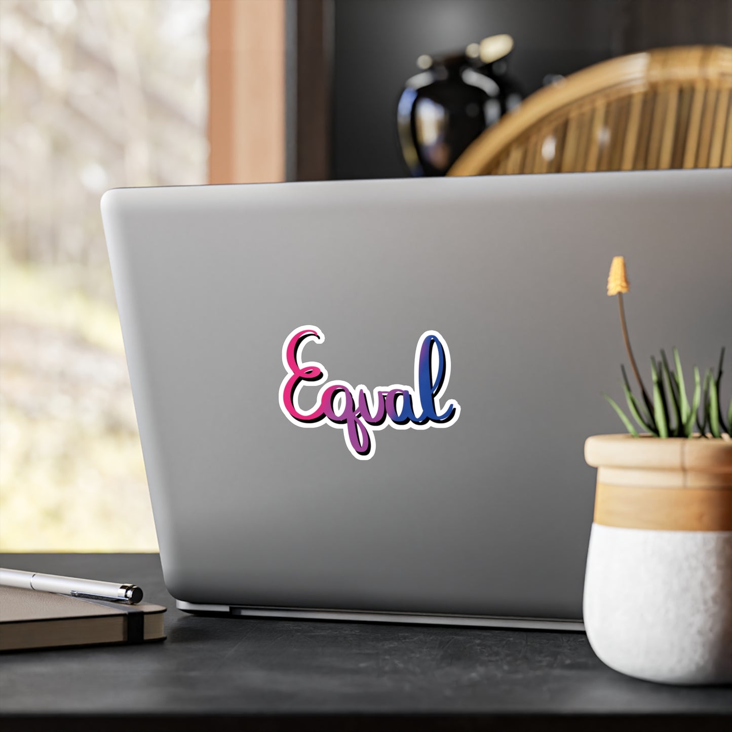 Bisexual Pride Equal Kiss-Cut Vinyl Decals - Tales from the Tangle