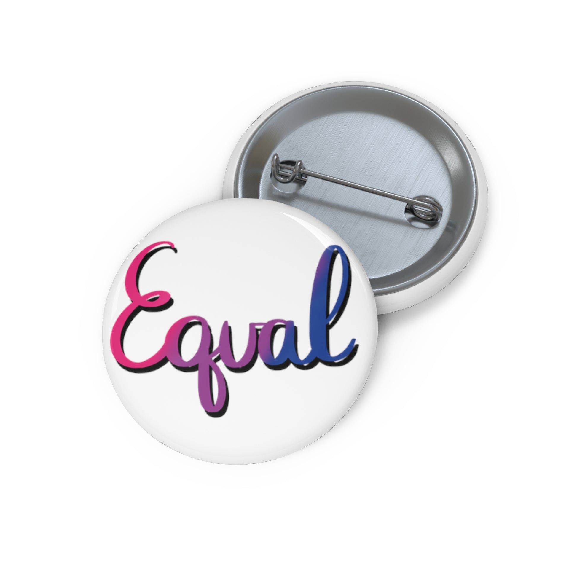 Bisexual Pride Equal Custom Pin Buttons - Tales from the Tangle