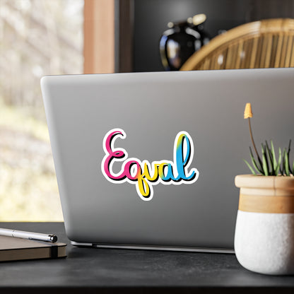 Pansexual Pride Equal Kiss-Cut Vinyl Decals - Tales from the Tangle