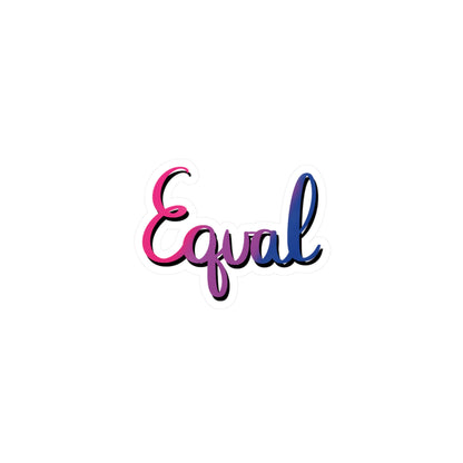 Bisexual Pride Equal Kiss-Cut Vinyl Decals - Tales from the Tangle