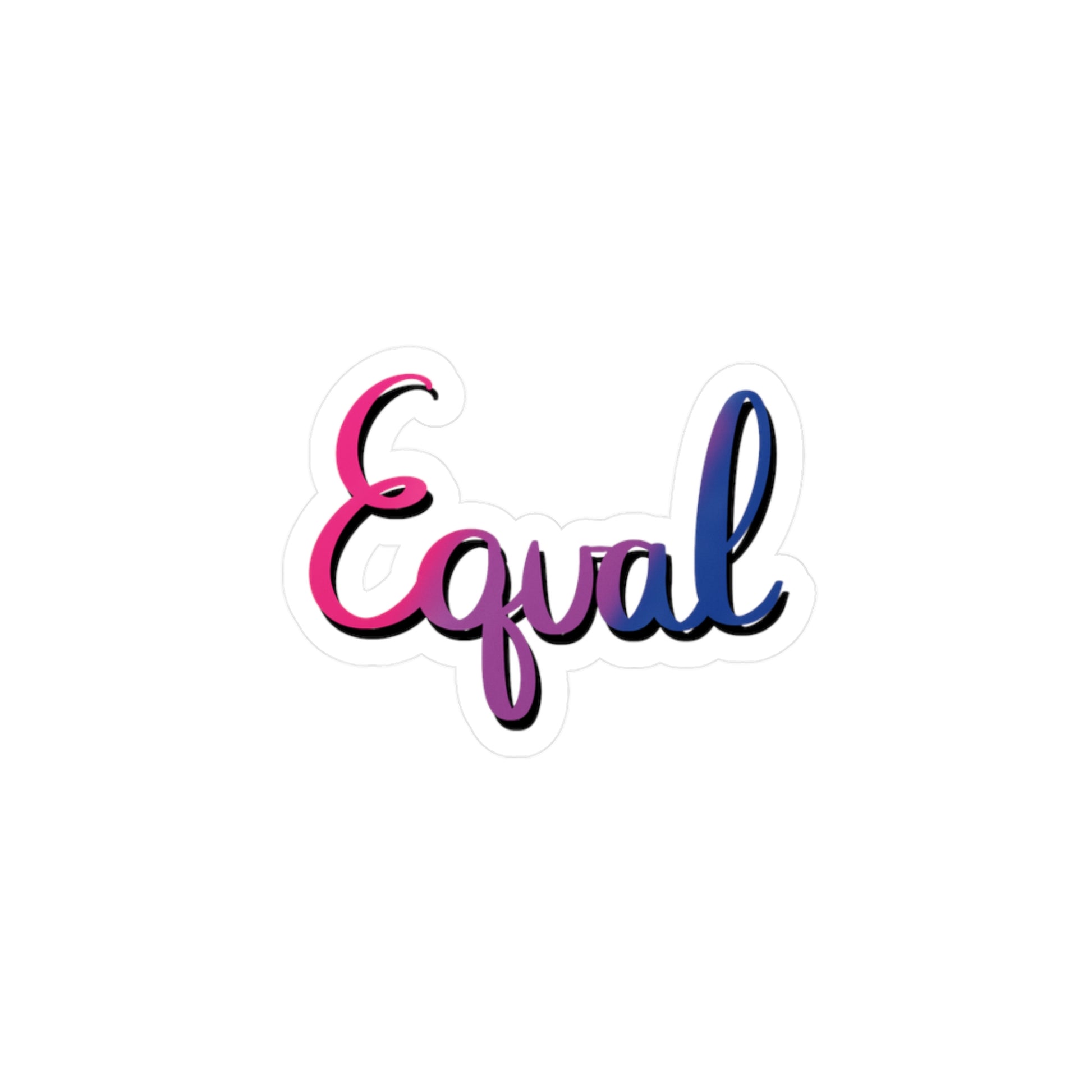 Bisexual Pride Equal Kiss-Cut Vinyl Decals - Tales from the Tangle