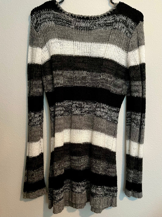 Wet Seal Striped Sweater- Size Large - Tales from the Tangle