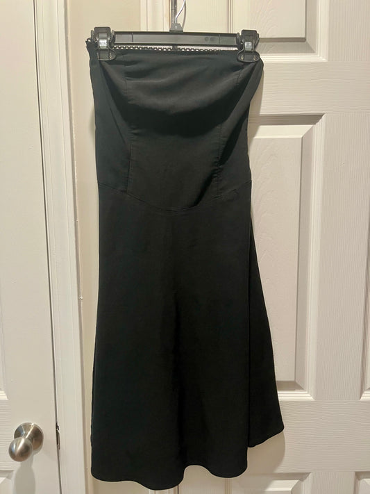 Charlotte Russe Black Strapless A Line Dress- Size Small