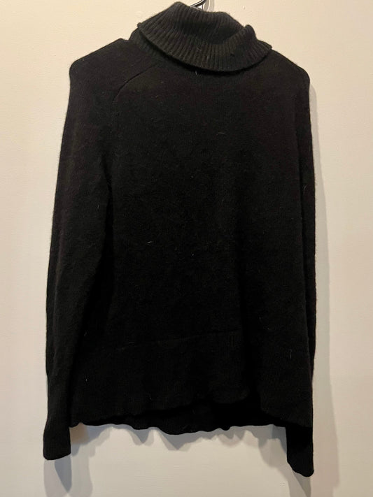 J. Crew Black 100% Cashmere Sweater- Size Medium