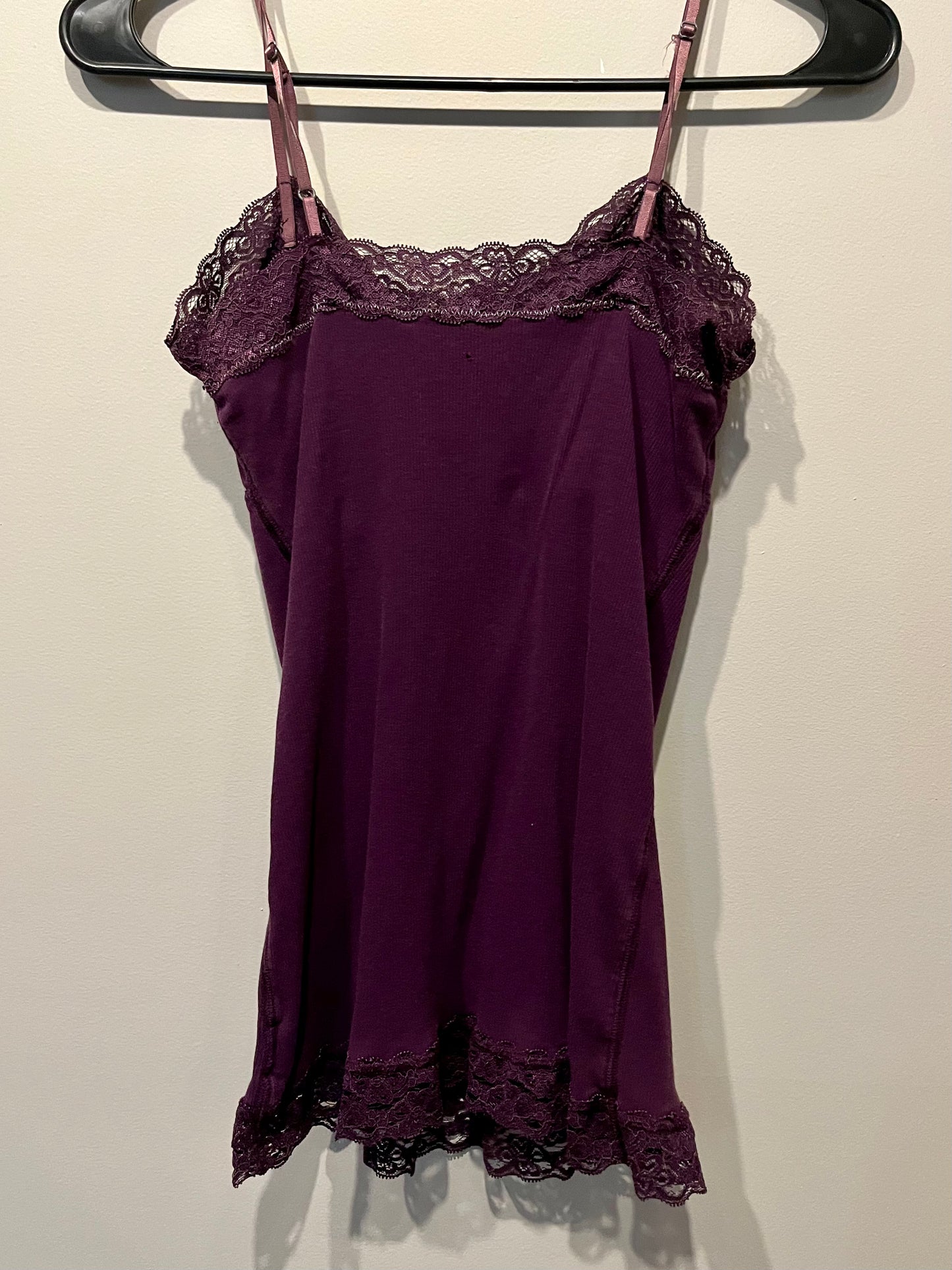 American Eagle Purple Lace Tank Top- Size Medium