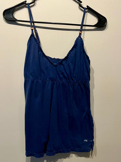 American Eagle Blue Shelf Bra Tank Top- Size Medium