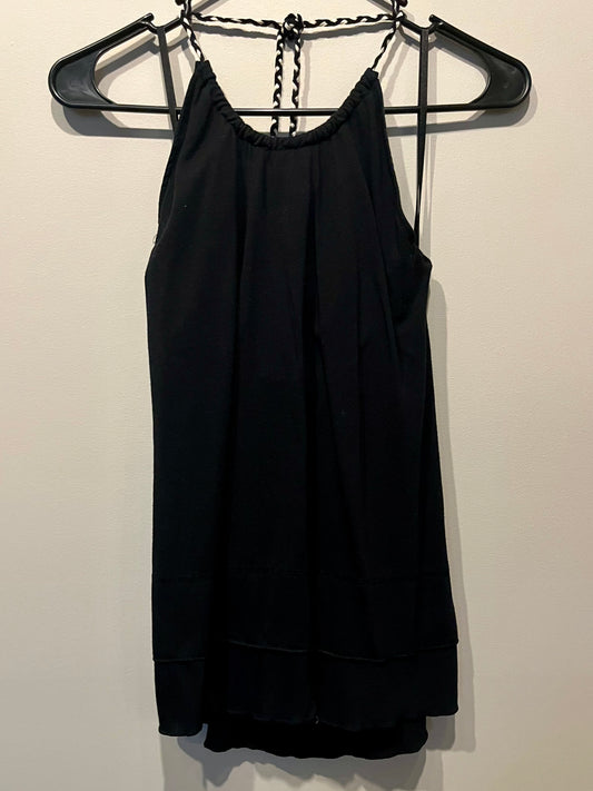 Black Old Navy Halter Top with Shelf Bra- Size Small