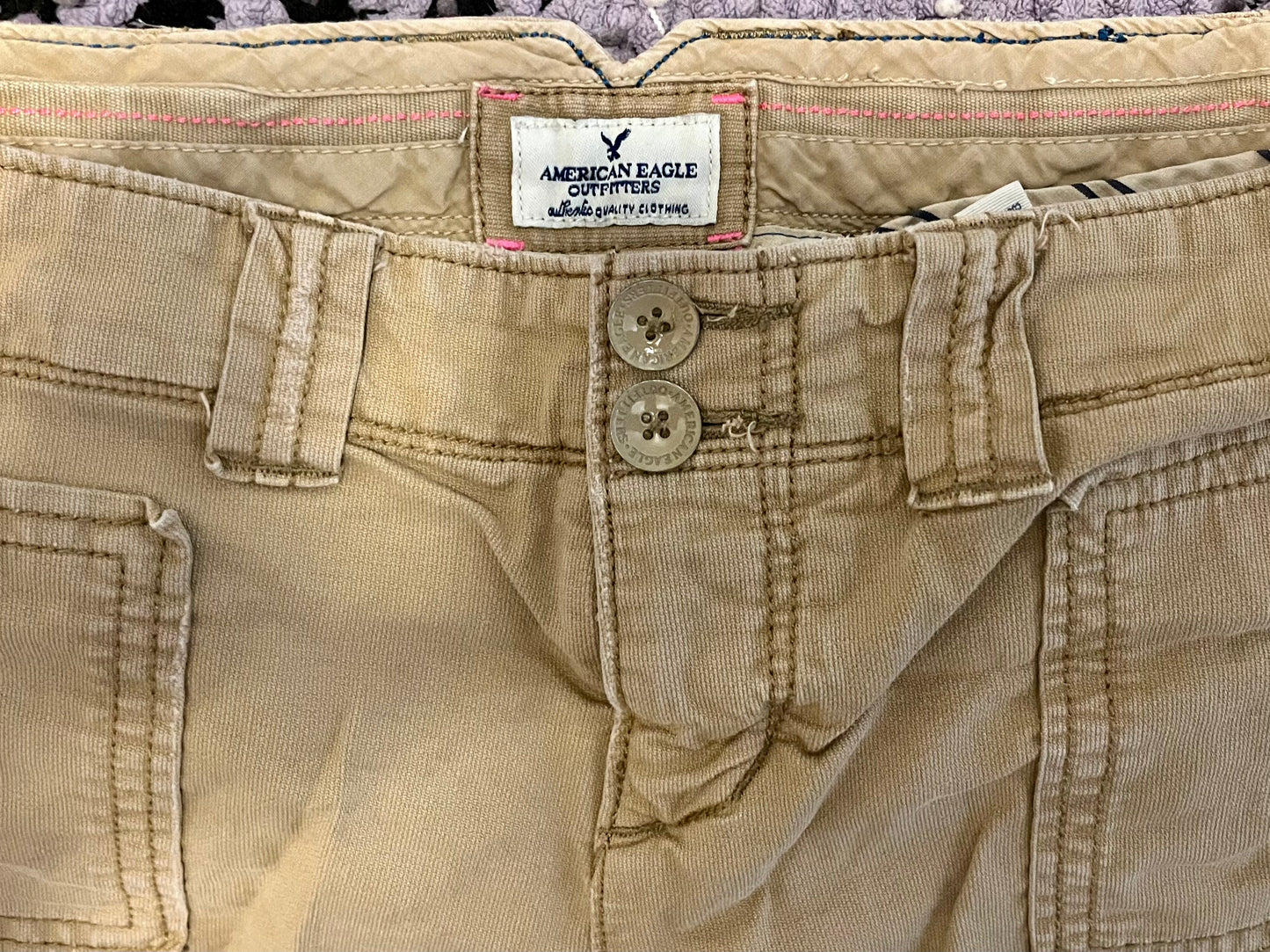 American Eagle Kahki Shorts- Size 4