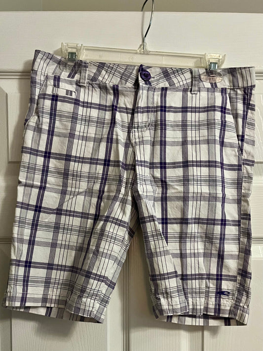 O'Neill White and Purple Women's Shorts- Size 7