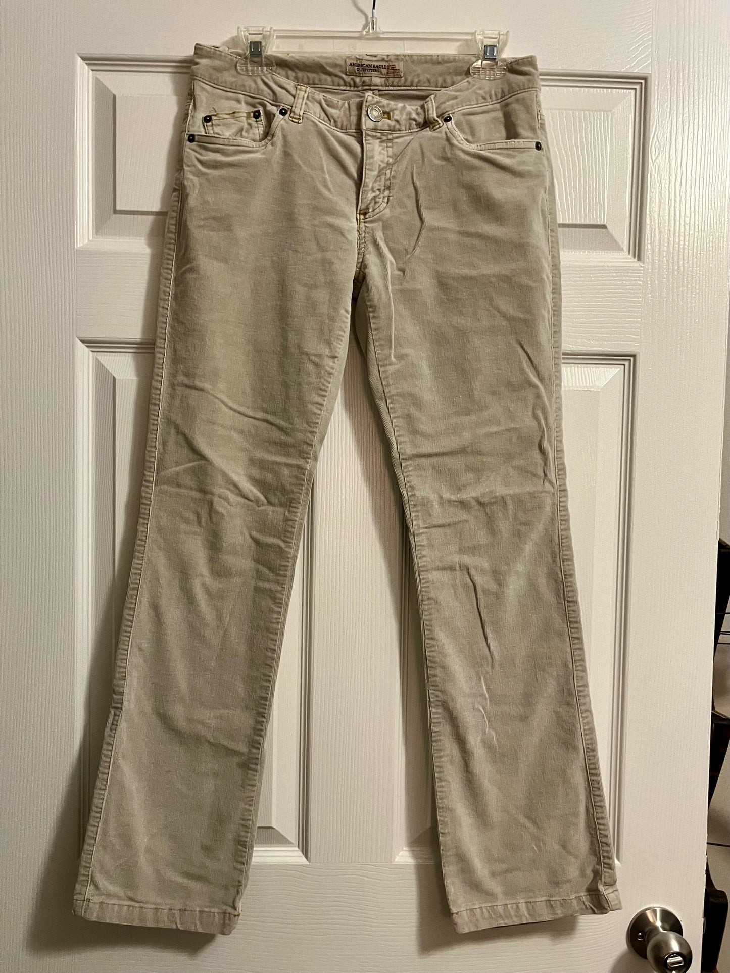 American Eagle Kahki Corduroy Pants- Size 6