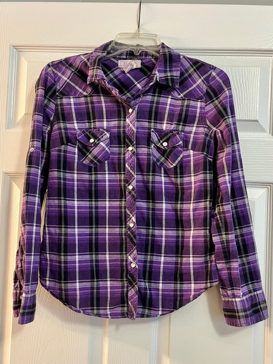 OP Purple Plain Button Down- Size Medium