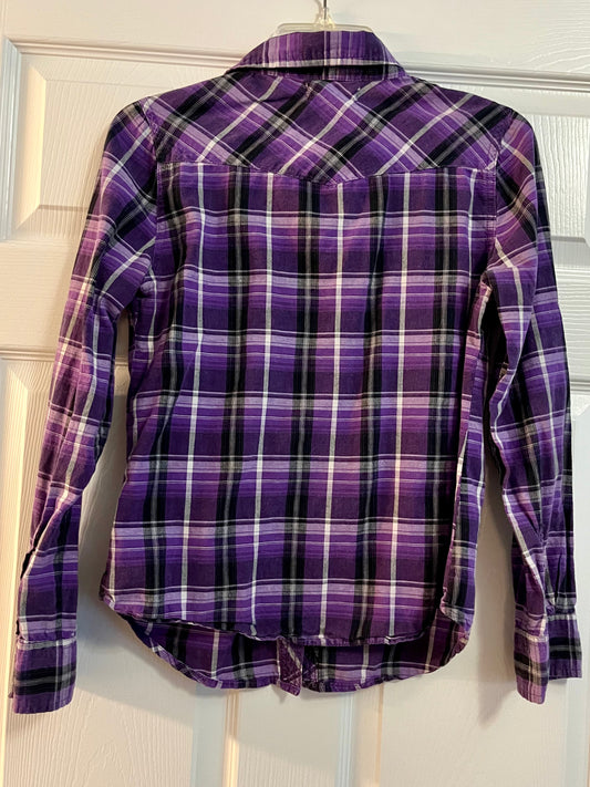 OP Purple Plain Button Down- Size Medium
