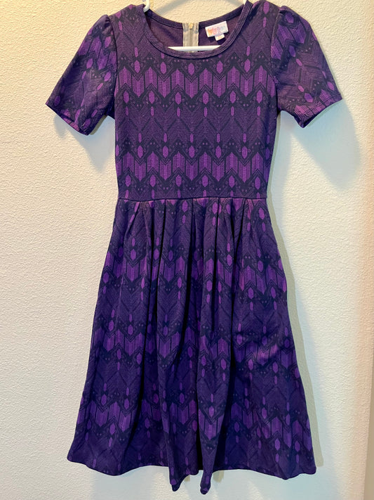 LuLaRoe Amelia Dress in Purple Size XS - Tales from the Tangle